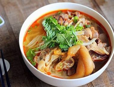 Cách nấu bún giò heo ngon ăn là nghiền